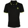 Mens Polo - Black. Standard fit, features.